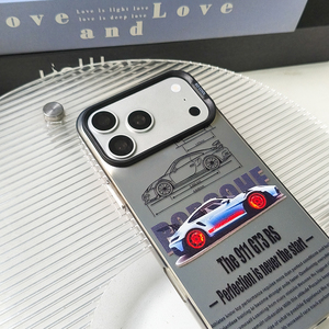 Funda de Teléfono Versión Auto Deportivo de Lujo, Compatible con iPhone 17 16 15 14 13 <span class=keywords><strong>Pro</strong></span> <span class=keywords><strong>12</strong></span> 11 <span class=keywords><strong>Pro</strong></span> Xs X XR <span class=keywords><strong>Max</strong></span>, Funda Rígida de PC con Láser - Product Image 4