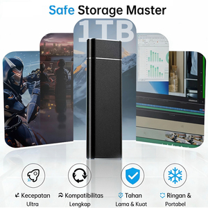 <span class=keywords><strong>Disco</strong></span> Duro <span class=keywords><strong>Externo</strong></span> Portátil de 1 TB, 2 TB, 4 TB, Alto Rendimiento, 200-500 MB/S, SSD para Computadora Portátil, PS, <span class=keywords><strong>PS5</strong></span> - Product Image 6