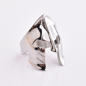 Anillo geométrico plateado para hombre y mujer, joyería de acero inoxidable, anillos de plata - Product Image 3