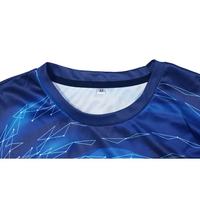 Camiseta Deportiva para Hombre, Sublimada, Tejida, 220g, Transpirable, Antiarrugas, con Diseño Geométrico Impreso Personalizado