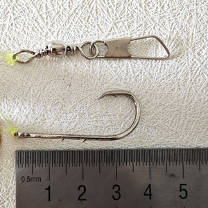 Ensemble de pêche nocturne Alpha Fluorescent Luminous Line Tenya Rig avec hameçon en acier inoxydable pour la pêche en eau salée au fond - Product Image 4