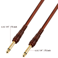 Câble Instrumental Yinyu AC063P 3M 6,35 mm 1/4 Pouce TS vers TS pour Guitare, Amplificateur, Haut-parleur, Clavier Électrique
