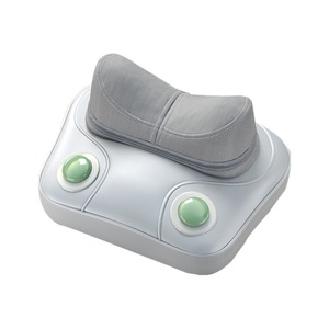 Almohada masajeadora de cuello AUX, color gris claro de lujo, alimentada por USB, para uso doméstico, cojín de masaje para hombros y cuello - Product Image 1