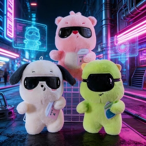 Envío Gratis Transfronterizo: Juguete de Peluche de Oso Monstruo con Gafas de Sol, Divertido y Adorable, Regalo Unisex con Relleno de Poliéster y Algodón PP - Product Image 4