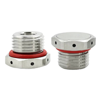 Valve de purge automatique étanche et respirante en acier inoxydable M12*1.5 pour cuve de fermentation, en laiton et alliage d'aluminium, version continentale