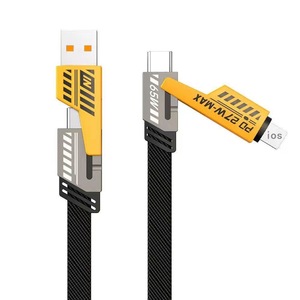 Cable de Carga Rápida PD de 65 W Máx., USB A a USB C, Doble Puerto 2 en 2, Supercarga para Teléfono, Tableta y Portátil - Product Image 2