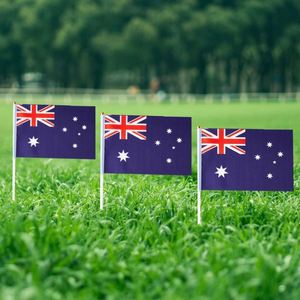 Wholesale Polyester Australian Small Miniature Stick <b>Flag</b> Australia Mini Hand Held <b>Flags</b> <b>Flag</b> - Product Image 5