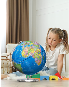 Globe mondial illuminé globes éducatifs avec <span class=keywords><strong>carte</strong></span> imprimée pour l'apprentissage en classe des enfants lampe globe LED avec base en métal stable - Product Image 6