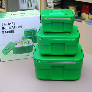 Thực Phẩm Ấm Hơn Lẩu Đảng Và Dã Ngoại <span class=keywords><strong>Ice</strong></span> <span class=keywords><strong>Cooler</strong></span> Hộp Thêm Lớn Đôi Cách Điện Xô Hình Chữ Nhật Lưu Trữ Hộp 3Pcs Thiết Lập 2.5/5/10L - Product Image 1