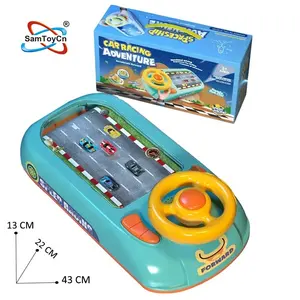 Samtoy B/O – Table de simulation éducative Interactive, jeu d'aventure de course de voiture, jouet volant pour enfants