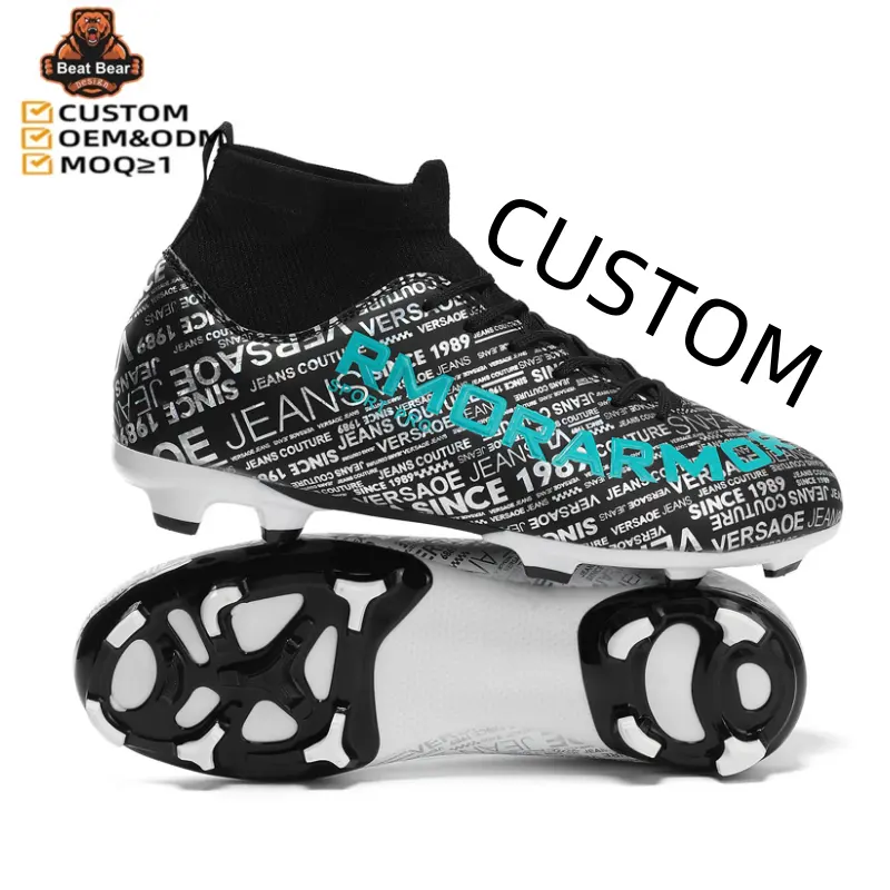 Zapatos de fútbol personalizados OEM ODM de fábrica para hombre, zapatos de fútbol de alta calidad, zapatos de fútbol de césped original, zapatos de fútbol personalizados al por mayor