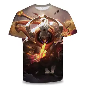 Camiseta de manga corta Game Heroes League LOL para hombre, camiseta personalizada de una pieza para Primavera/Verano, Camiseta con estampado Digital 3D