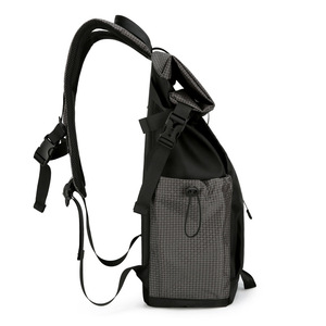Sports Outdoor Hiking Cycling <b>Backpack</b> Folding Roll Top Shoulder Bag Men's Functional Travel College Student <b>School</b> Bag - Product Image 2