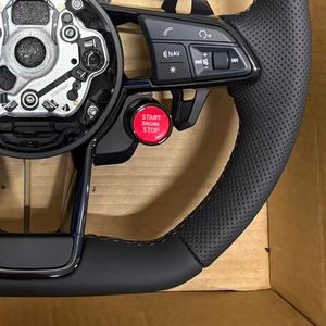 <span class=keywords><strong>Volante</strong></span> R8 con Botón de Arranque, <span class=keywords><strong>Volante</strong></span> de Cuero Perforado para <span class=keywords><strong>Audi</strong></span> A3 <span class=keywords><strong>A4</strong></span> A5 A6 A7 B8 B9 Q3 Q5 TT TTRS RS3 RS4 S3 S4 S5 8V - Product Image 4