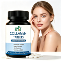 Comprimés de collagène de beauté en gros, formule personnalisée, emballage personnalisé, service OEM, marque privée