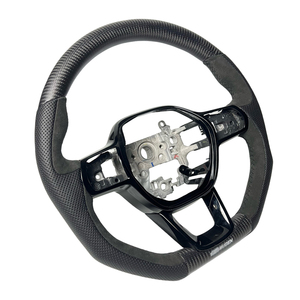 Volant de direction en fibre de carbone personnalisé pour <span class=keywords><strong>Honda</strong></span> CRV <span class=keywords><strong>Civic</strong></span> Accord 11ème génération 2021 <span class=keywords><strong>2022</strong></span> 2023 2024, accessoires intérieurs de voiture - Product Image 3