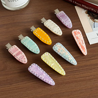 Épingles à cheveux Genya de haute qualité avec perles, pinces latérales sans trace, épingles à cheveux personnalisées en acétate, accessoires de mode pour filles