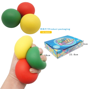 Pelota Antiestrés de Silicona de Goma, Juguete para Apretar, para Ejercicios de Manos y Relajación - Product Image 5