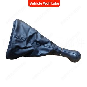 Poignée de levier de vitesse en cuir Vehicle Wolf Lake, 6 vitesses intégrées, pour Volkswagen Golf 4 - Product Image 4