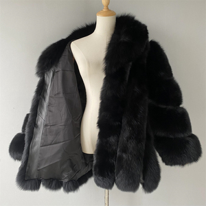 Servizio OEM Jxwatcher, Vendita Calda di Cappotti in Vera <span class=keywords><strong>Pelliccia</strong></span> di Volpe per <span class=keywords><strong>Donna</strong></span>, Personalizzabili, <span class=keywords><strong>Collo</strong></span> Tondo, Moda Invernale - Product Image 6