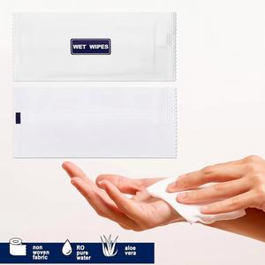 Toallitas Húmedas Desechables Personalizadas OEM, Envasadas Individualmente, Mini Bolsitas de Viaje, de Papel, con Agua Pura, Refrescantes, Sin Perfume - Product Image 6