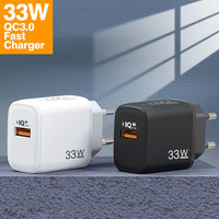 33W QC3.0 Adaptador de pared de carga rápida universal Cargador USB 5V/3A para teléfonos móviles EE. UU. UE Reino Unido Enchufe