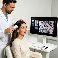 Analizador de Piel con IA, Última Tecnología 2026, Dispositivo Inteligente de Análisis Capilar con IA, Microscopio Capilar 5 en 1 para Salón y Clínica