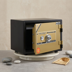 Yunos <b>Safe</b> YNS-35C <b>safe</b> with mechanical key <b>lock</b> anti-copy compact and modern design suitable for families hotels and offices - Product Image 6