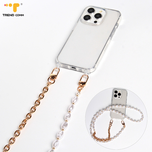 Nouvelle tendance : Porte-clés pour coque de téléphone portable, sangle de téléphone portable en métal robuste, cordon de qualité avec perles et chaîne. - Product Image 6