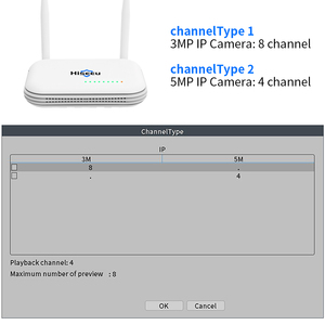 Hiseeu 3MP 5MP Mini <span class=keywords><strong>WiFi</strong></span> NVR 8CH H.265 <span class=keywords><strong>enregistreur</strong></span> Audio vidéo réseau sans fil pour caméra de sécurité de <span class=keywords><strong>Surveillance</strong></span> IP Xmeye - Product Image 3