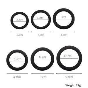 Cincin Penis silikon lembut pria, cincin seks dewasa penundaan cincin ereksi kulup pria - Product Image 3