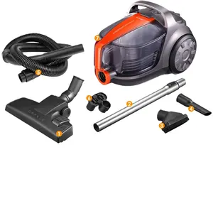 E-Naik Dual Siklon Canister Vacuum Cleaner HEPA Filter 500W Eco Motor Panjang Kabel 5/6M 4.0L Daya Hisap 140W 16Kpa 28L/S