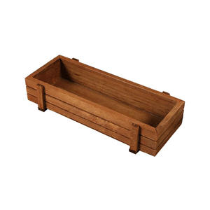 Caja de jardinera de madera Caja de madera <span class=keywords><strong>rectangular</strong></span> para jardineras de verduras al aire libre jardín terraza o ventana - Product Image 1
