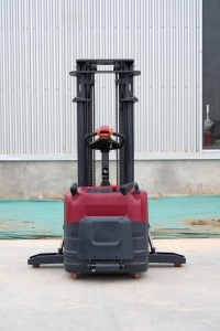 Gerbeur électrique à marche latérale Solreign <span class=keywords><strong>CDD</strong></span> 1t 1000kg 3m, transpalette de manutention pour entrepôt, batterie lithium 24V, hydraulique latérale - Product Image 4