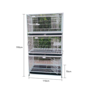 Préforme pour animaux de compagnie <span class=keywords><strong>cage</strong></span> en treillis métallique intérieur cages pour animaux de compagnie chenil pour chien trois couches cages pour animaux de compagnie, transporteurs avec taille - Product Image 5