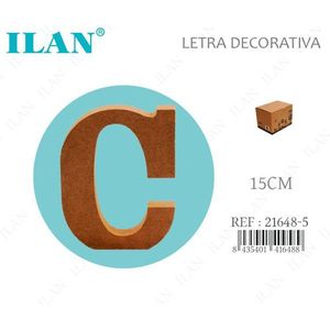 Ilan Lettera Decorativa C 15Cm Decorazione Murale in Legno - Product Image 1