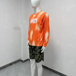 Camiseta Funcional UV con Estampado Fluorescente Personalizado, Secado Rápido, Absorción del Sudor, Costuras Reforzadas para Verano - Product Image 4