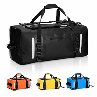 Sac de Selle Moto Étanche 40L 90L en PVC, Sac de Voyage Moto avec Bretelles de Sac à Dos, Bagage de Voyage pour Moto - Vente Chaude