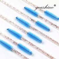 Brosses à cils de marque privée, outils de brossage, échantillon gratuit de cils, trousse de maquillage avec strass, extension de cils