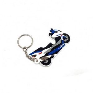 Hot Selling Custom 2D Pvc Keychain Silicone <b>Key</b> <b>Chain</b> Promotional Soft <b>Rubber</b> Keyring - Product Image 1