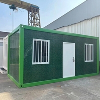 Maison préfabriquée pliable, conteneur de 20 pieds, camouflage vert, cabane extérieure isolée en acier, chasse en pleine nature, personnalisable OEM ODM