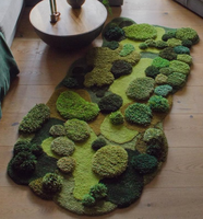 Tapis décoratif fait main à poils longs, noué à la main, en laine 100% Nouvelle-Zélande, style Oushak, de luxe, pour chambre à coucher, vente en gros, directement de l'usine, nouveauté très demandée