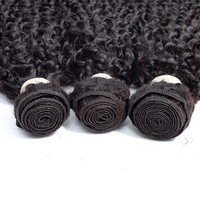 4 onces de cheveux humains doux et sains, cheveux brésiliens courts et bouclés sans perte de cheveux, vente en gros