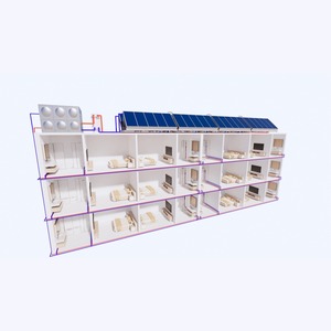 Système de chauffe-eau solaire à plaque plate 2000L, collecteur non pressurisé pour usage domestique, extérieur, <span class=keywords><strong>garage</strong></span>, projets d'usine et de dortoir - Product Image 5