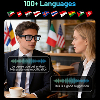Lunettes Intelligentes Sportives Professionnelles avec Audio, Prise en Charge de la Traduction Multilingue, Wi-Fi, ABS et IA
