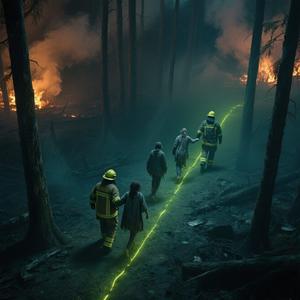 Fibra ottica di illuminazione per le operazioni di ricerca e soccorso di emergenza forestale guida per le operazioni di sicurezza dell'acqua prodotto per gli escursionisti smarriti