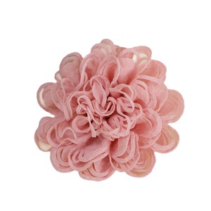 Broches de Flores de Chifón en 3D, Adornos Decorativos Circulares Tejidos a Mano para Ropa y Accesorios - Product Image 5