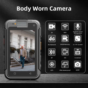 Cámara Corporal 4G Directa de Fábrica, Cámara Corporal HD 2K 42MP con Wifi, GPS, BT, IP65, Grabadora de Video Impermeable - Product Image 2