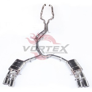 Sistema de Escape Catback con Válvulas de Acero Inoxidable Vortex y Tubo Frontal para Audi S5 B8 3.0T 2008-2016, Sonido Deportivo Remoto - Product Image 1