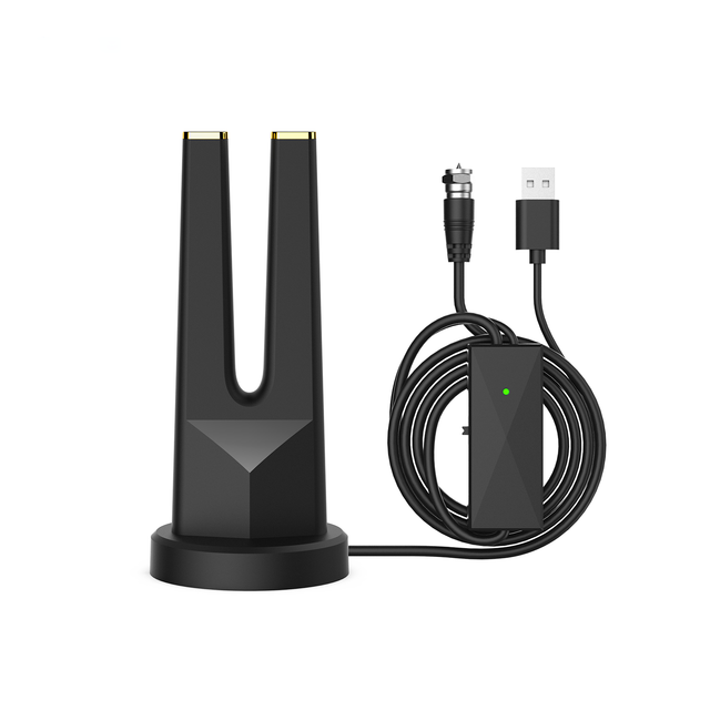 Antuko 4K 1080P Indoor Plastic Digital TV Antenna with High-Gain Amplifier Magnetic Base 5m Booster for Receiving TV Signals